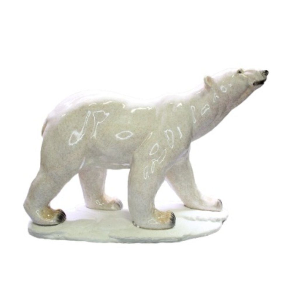 Alaska - Polar Bear Ceramic figurine - home decor